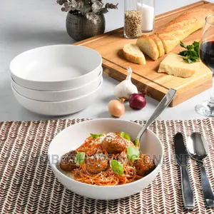 Gibson Home 8-Piece Dinner Bowl Set, White