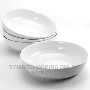 Gibson Home 8-Piece Dinner Bowl Set, White