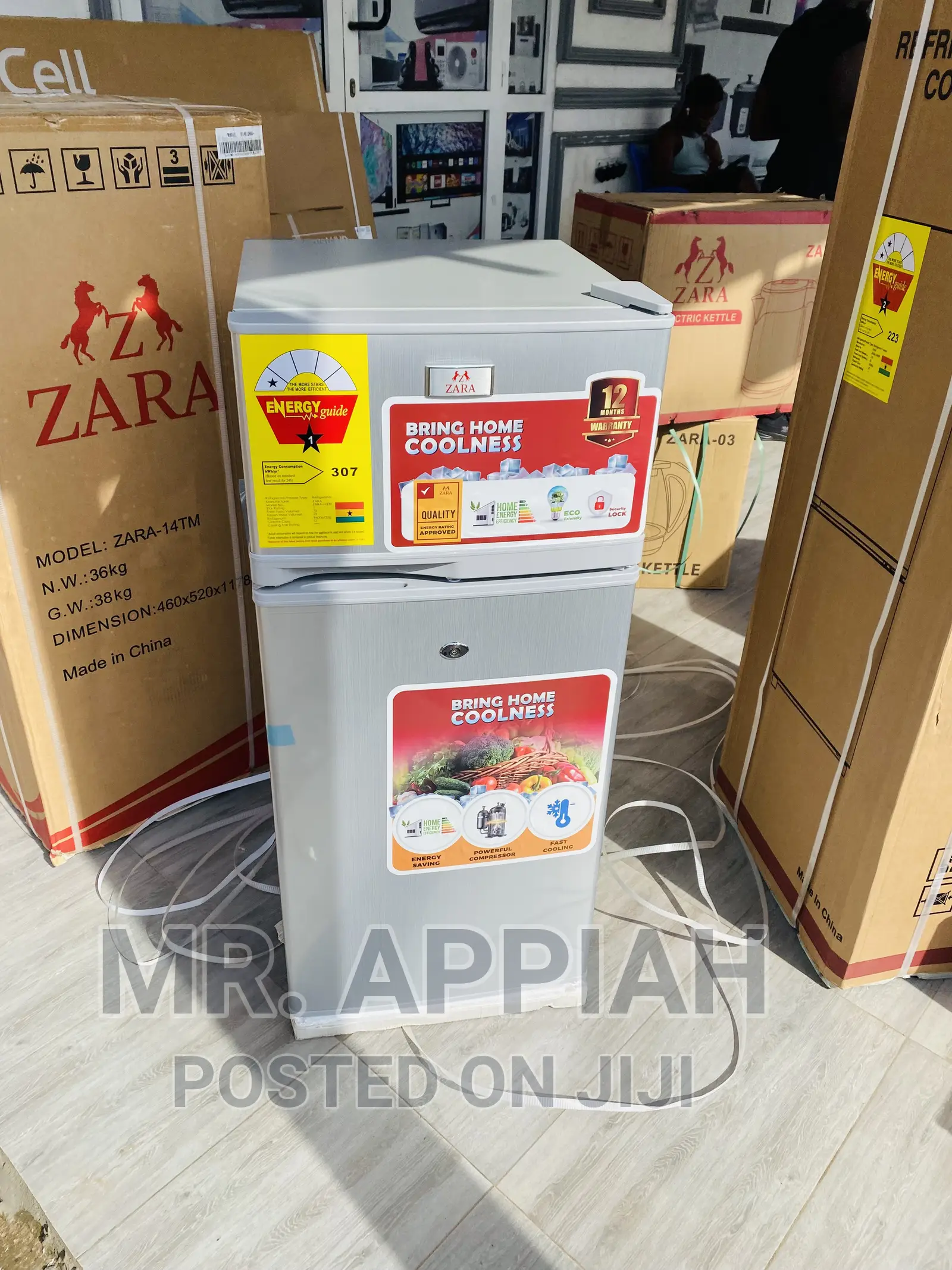 Fast,Reliable and Affordable Zara Top Freezer Fridge,Silver