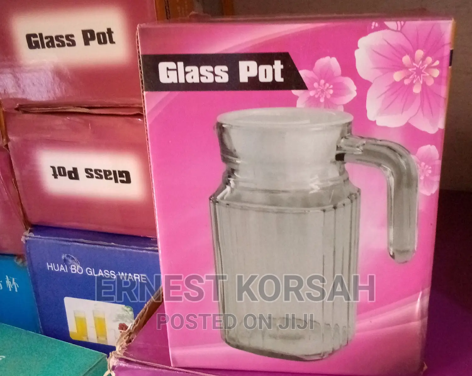 Glass Pot ( for Water / Juice Jug)