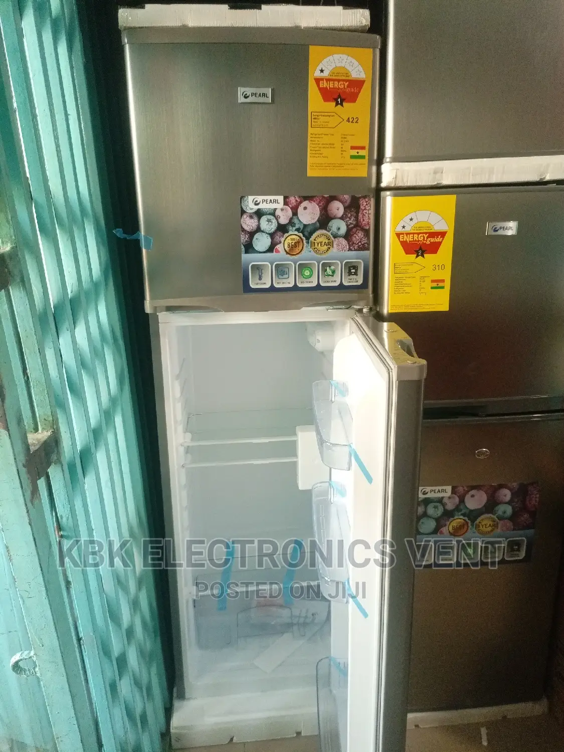 Pearl Fridge Pf270ix(166ltr) Double Door Fridge