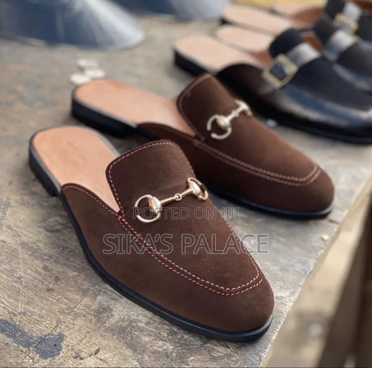 Brown Suede Half Shoe