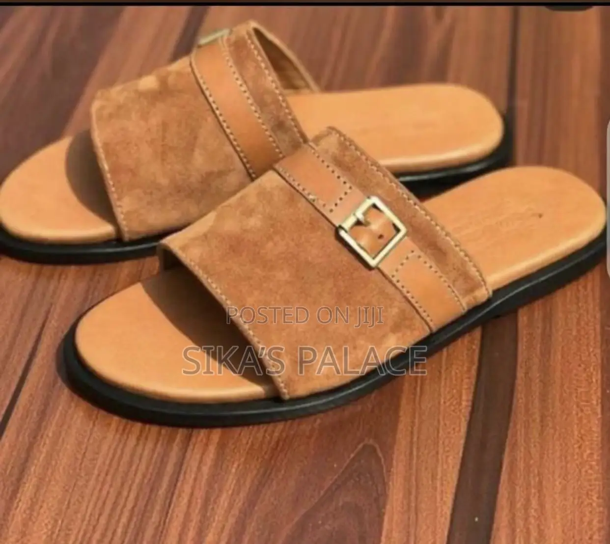 Brown Suede Slippers