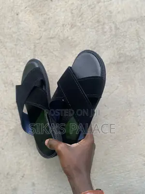 Black Suede Slippers
