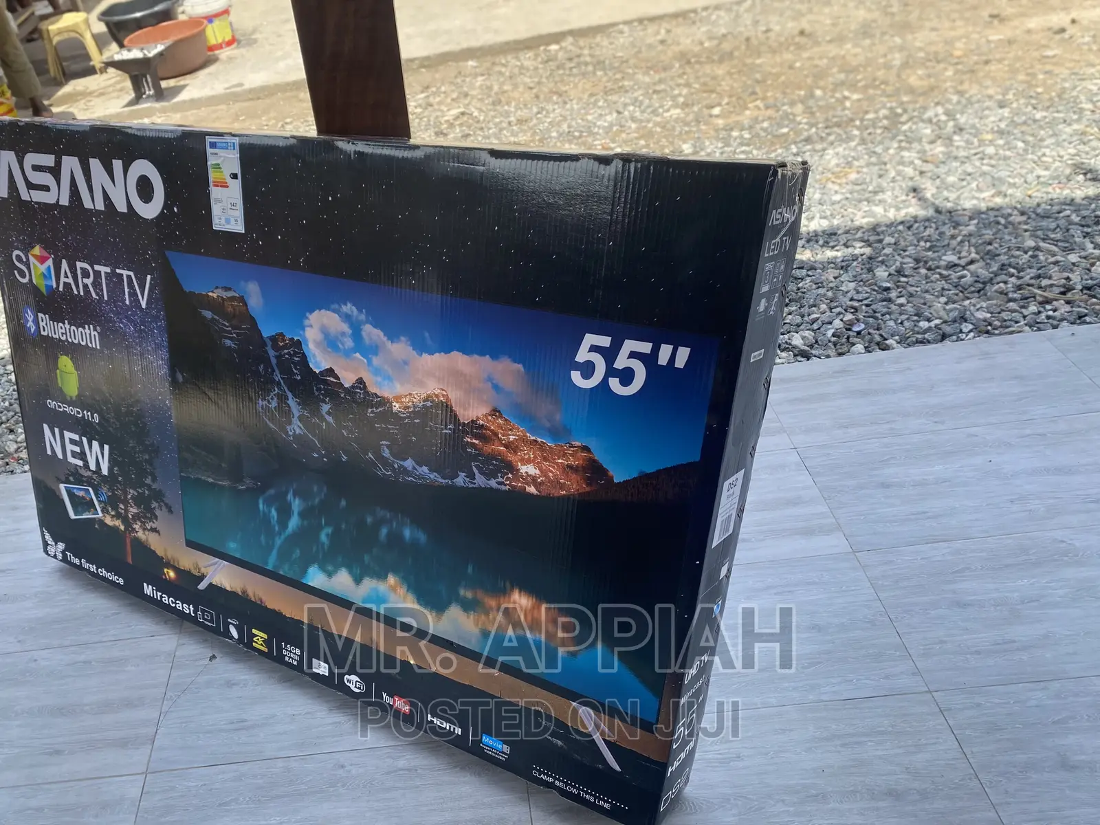 Shop Authentic Asano 55” Uhd Bluetooth Tv(Black)