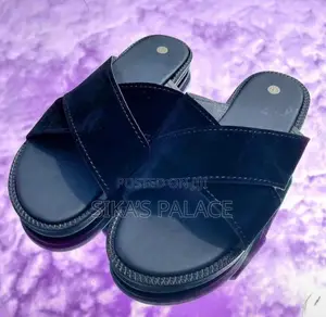 Black Suede Slippers