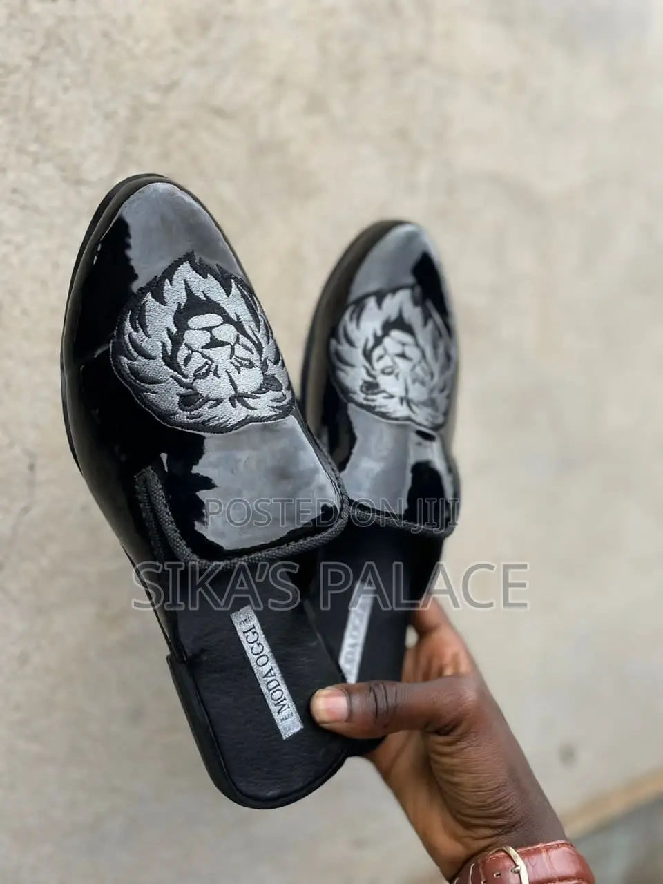 Black Versace Half Shoe