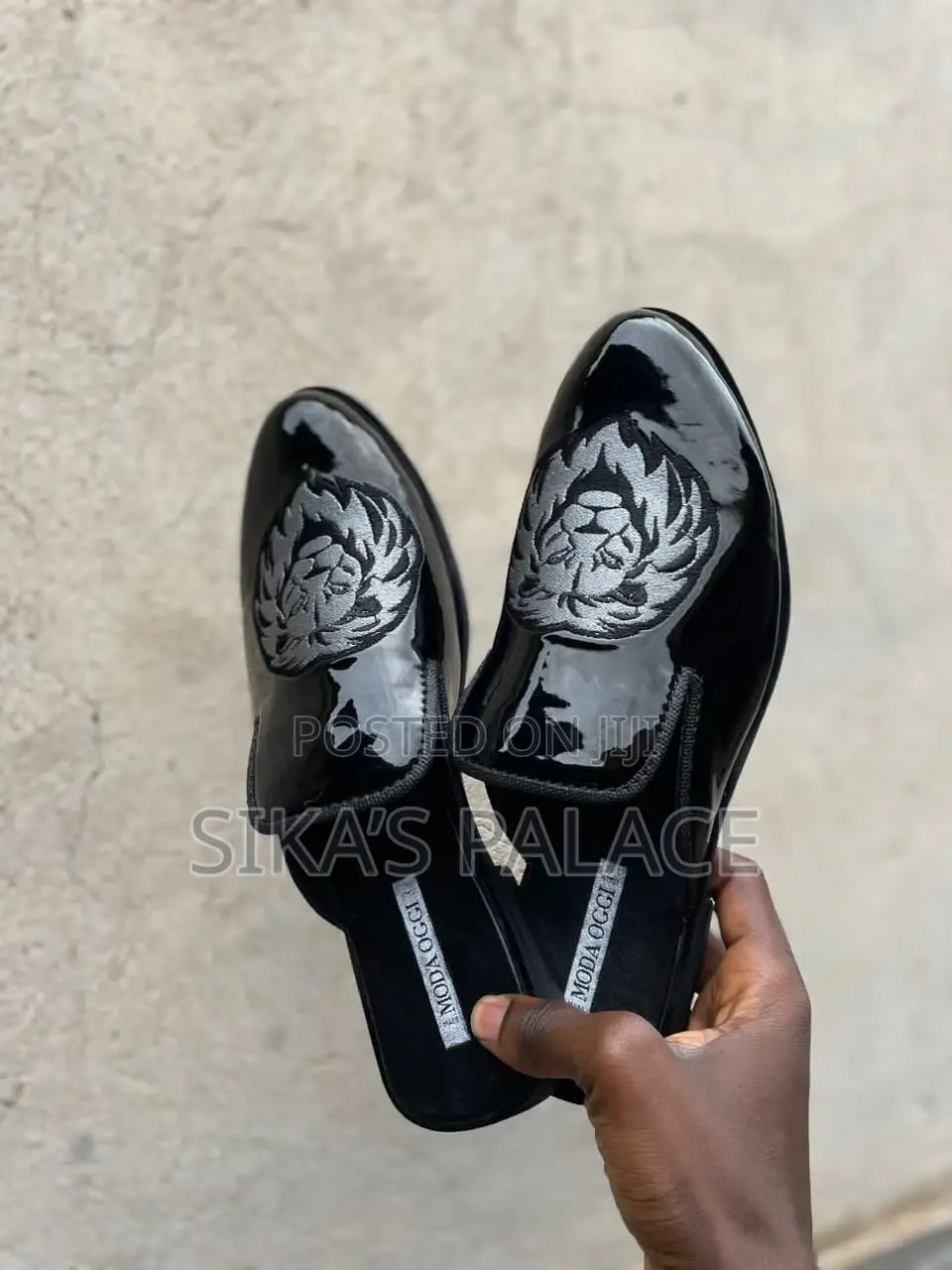Black Versace Half Shoe