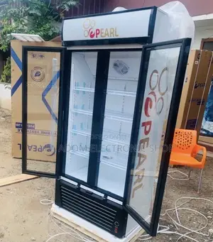 High Quality Pearl 2 Door Display Fridge PVC 622-2b,500l