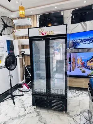 Spectacular Design PVC 622-2b Double Door Fridge Pearl
