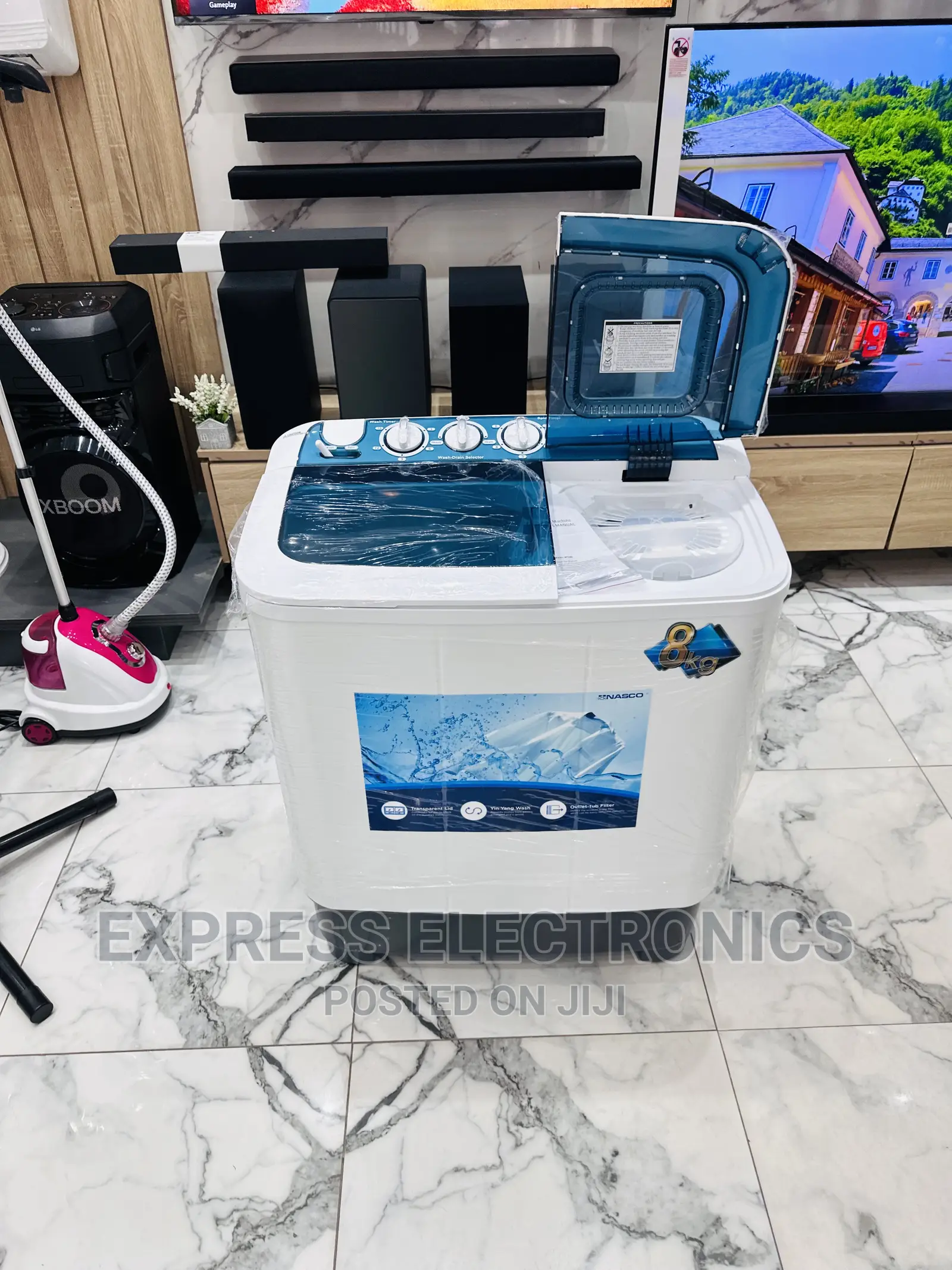 Wash and Spin Speed Up Nasco 8kg Topload WM