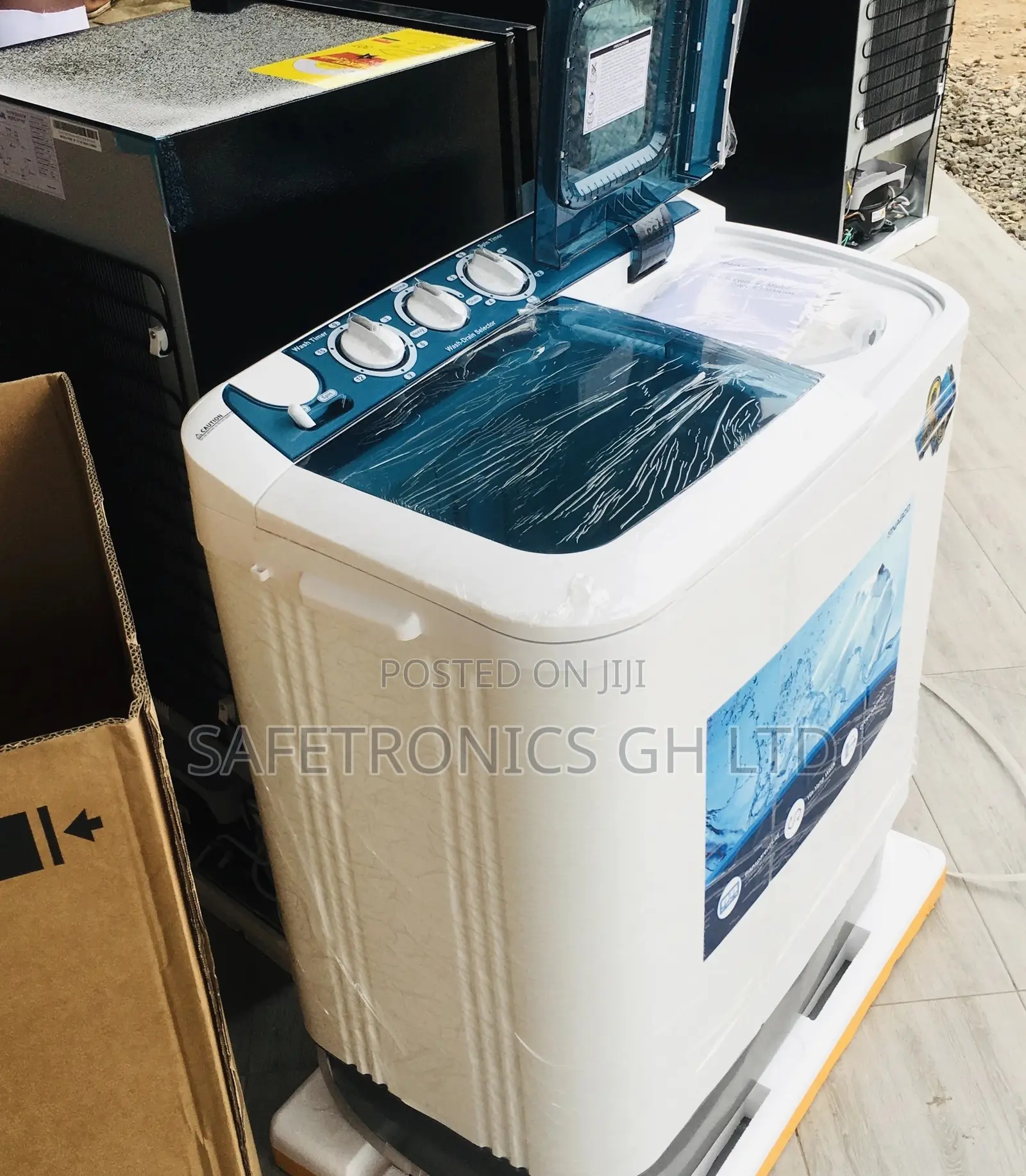 Smart Semiautomatic Topload Washingmachine 8kg Nasco Twintub