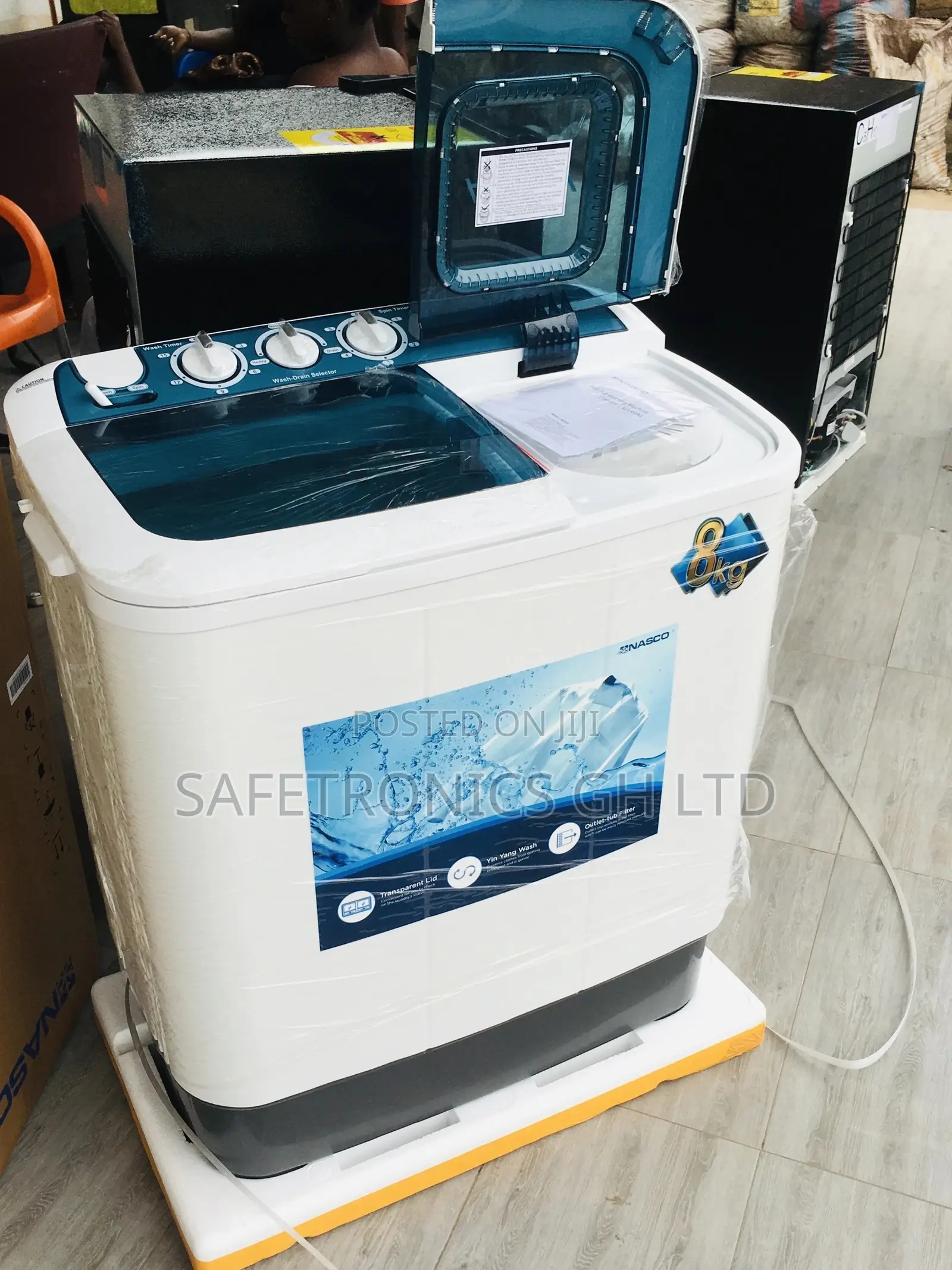 Topload Semiautomatic Nasco 8kg Twintub Washingmachine