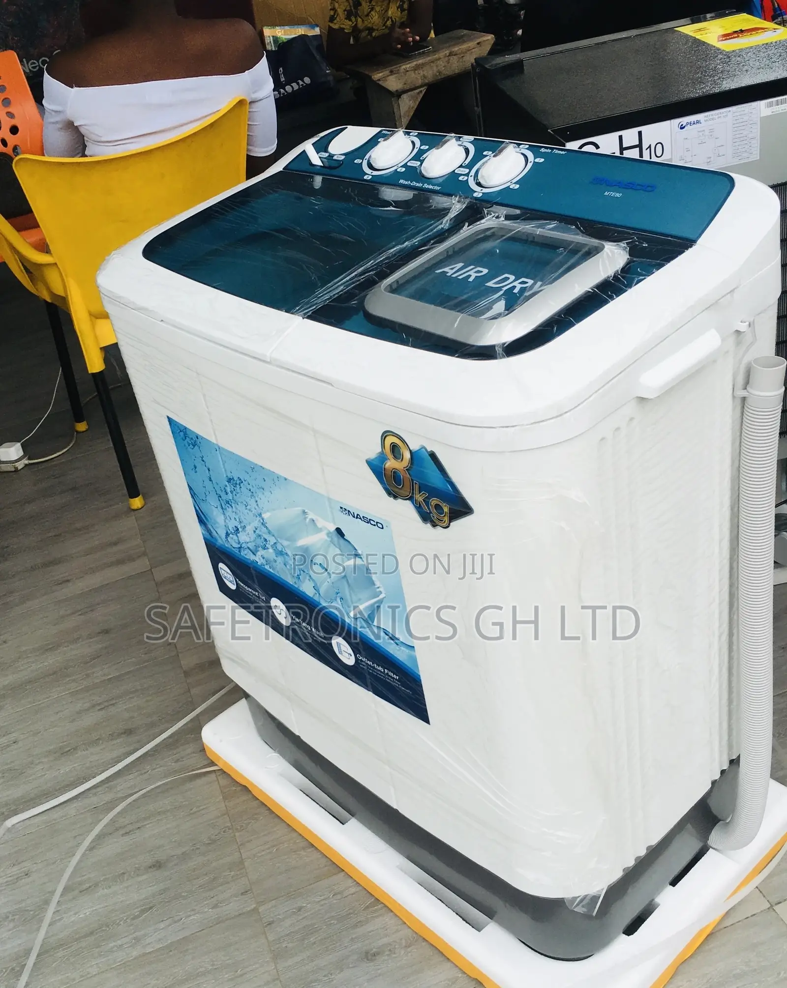 Plastic Washingmachine Nasco 8kg Semiautomatic Topload