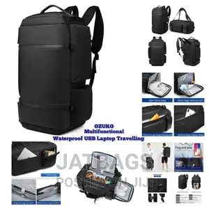 Ozuko Travelling Waterproof Laptop Backpack (Free Delivery)