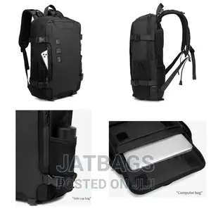 Ozuko Black Waterproof Laptop Backpack (Free Delivery)