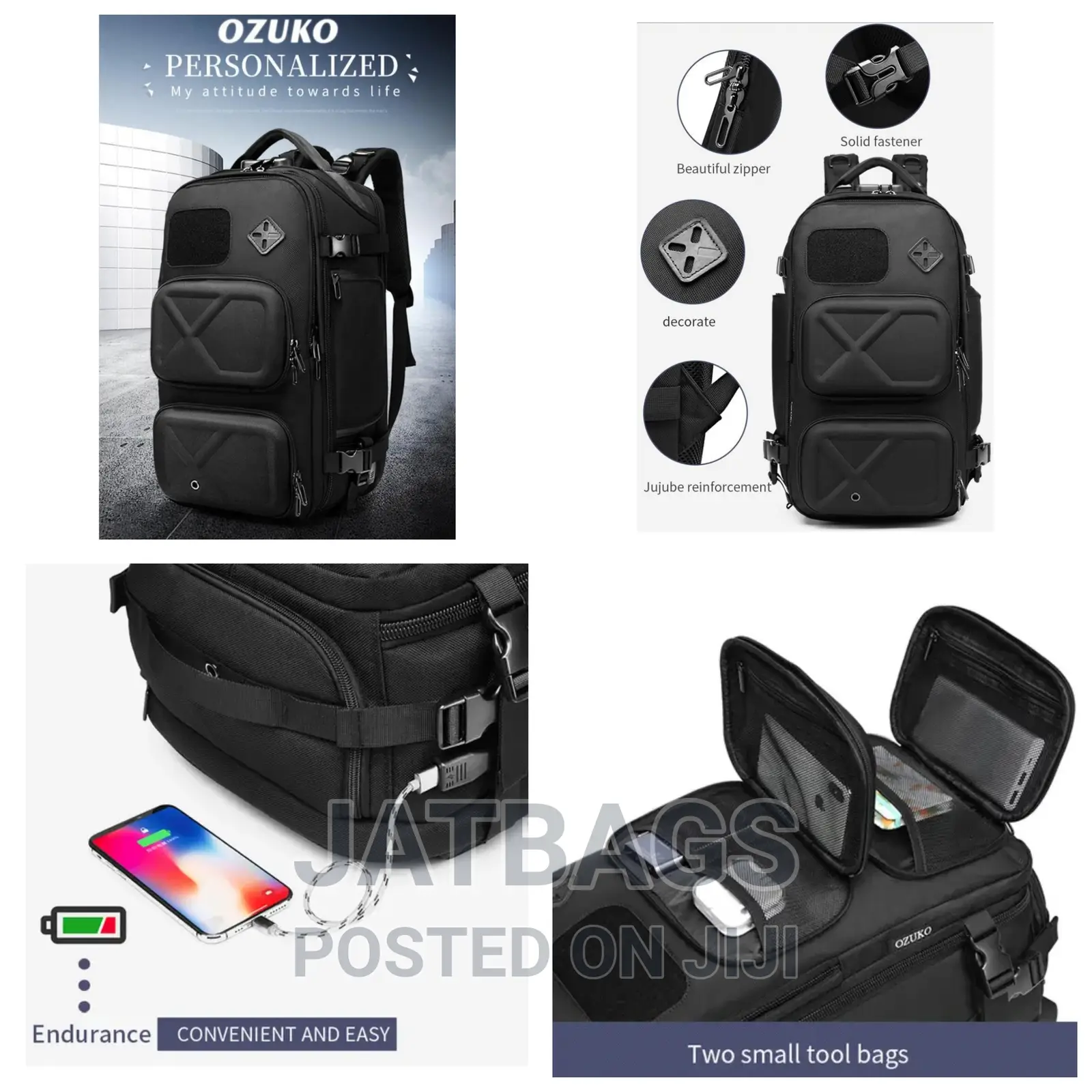 Ozuko Anti-Theft Waterproof Travel Backpack (Free Delivery)