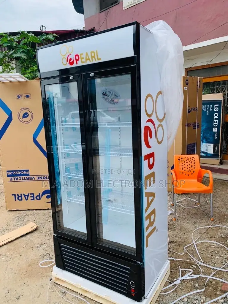 Elegant Pearl PVC 622-2b Double Door Refrigerator