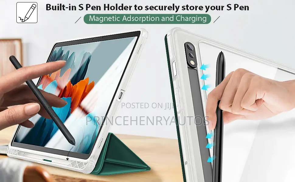 Hoidokly Case For Samsung Tab S8/S7 11" With S-pen Holder