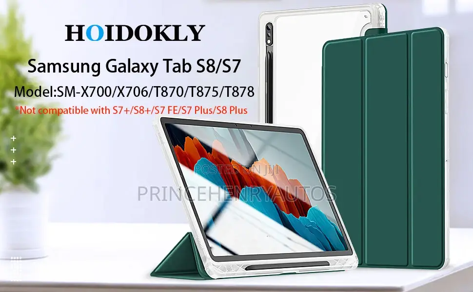 Hoidokly Case For Samsung Tab S8/S7 11" With S-pen Holder