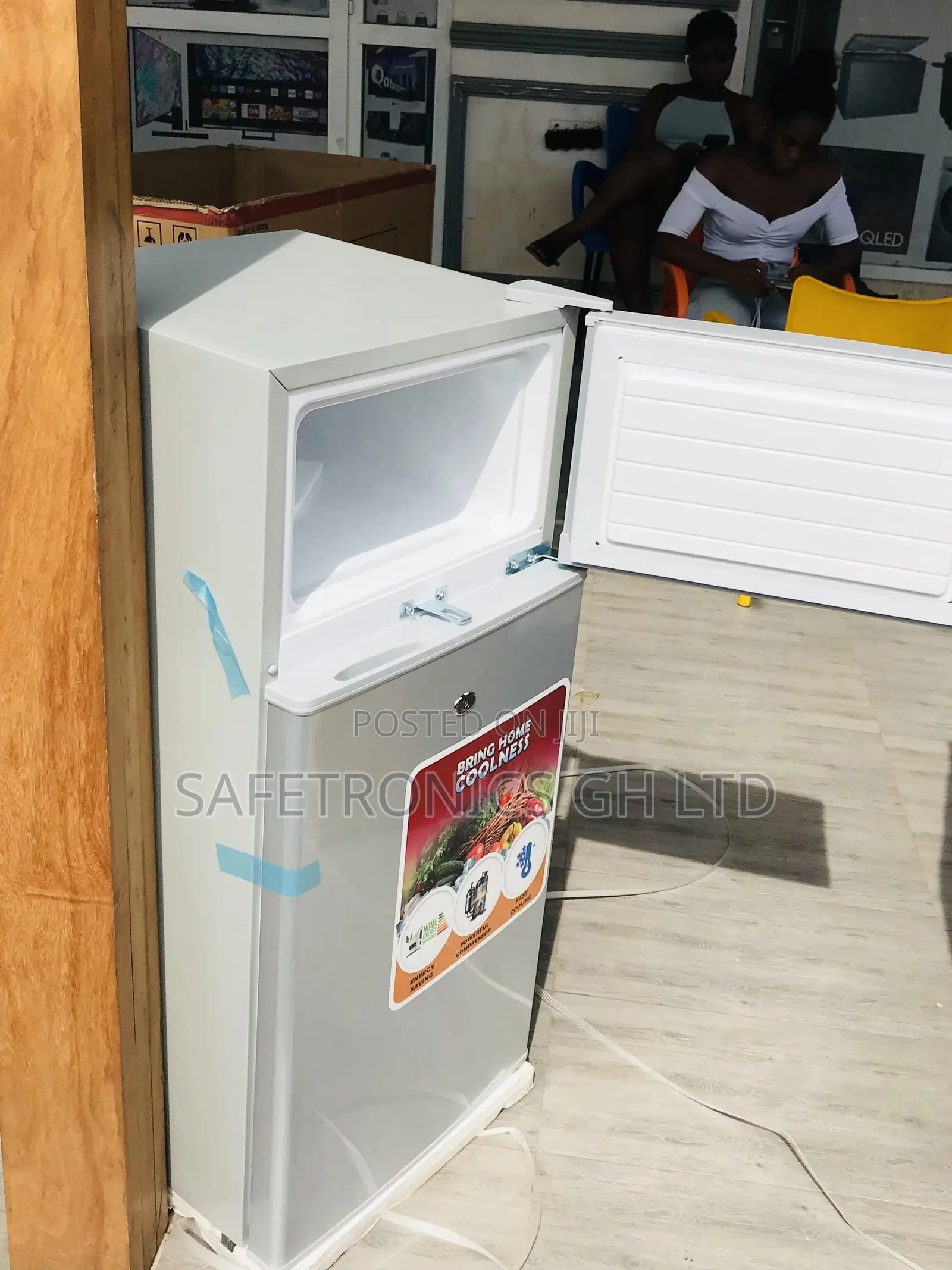  Gray Lockable Topfreezer Zara-14tm Doubledoor Fridge 