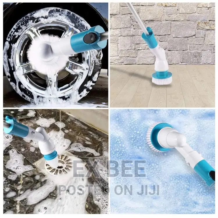 Home Electric Shower Cleaner Spin Scrubber Set