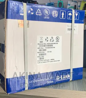 D Link SFTP Cat6 Networking Cable SFTP 23 Awg Grey Color