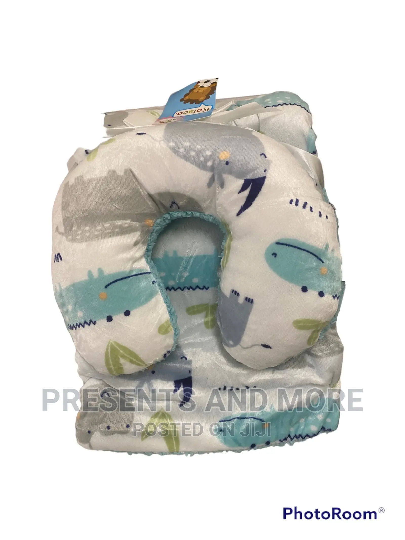 Customized Baby Blanket and Travel Pillow Set