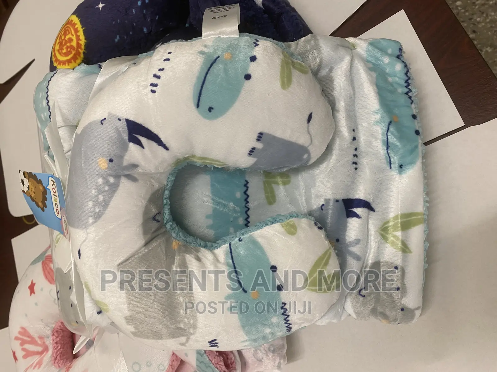 Customized Baby Blanket and Travel Pillow Set