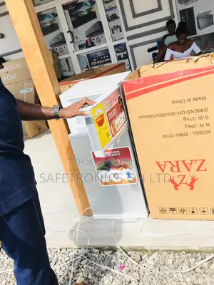 Topfreezer  Gray Zara-14tm Double Door Fridge 