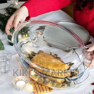 Pyrex Classic Borosilicate Serving Bowl With Cover 5.8l