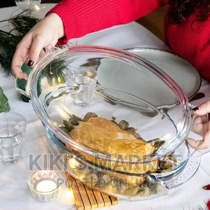 Pyrex Classic Borosilicate Serving Bowl With Cover 5.8l