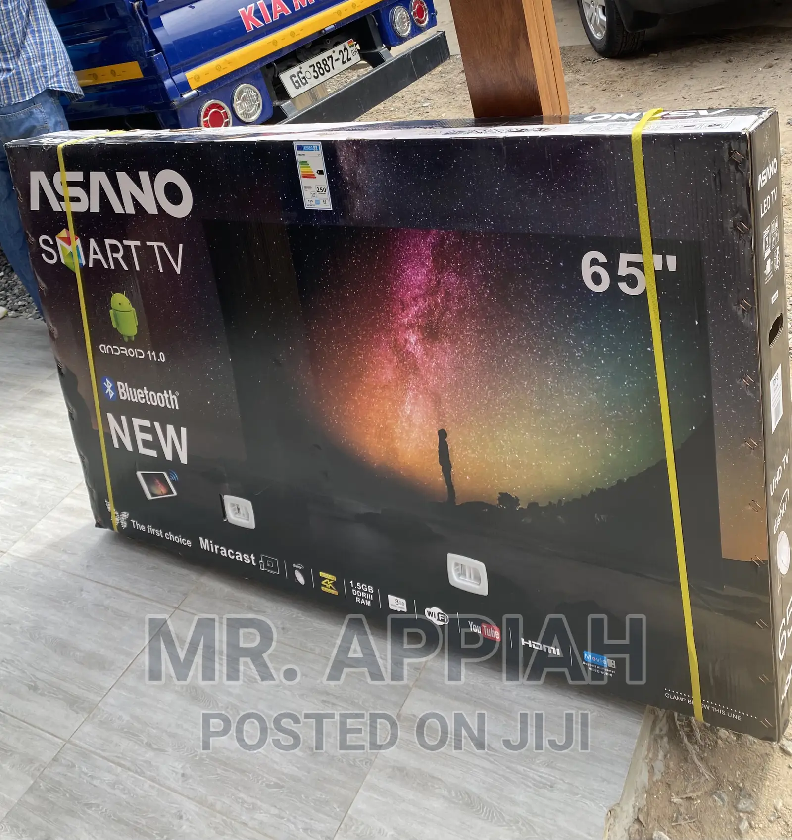 Shop Authentic Asano 75 Uhd Smart + Bluetooth Tv(Black).