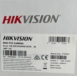 Hikvision Mini PTZ Speed Dome 4mp Ds-2de3a404iw-De/W