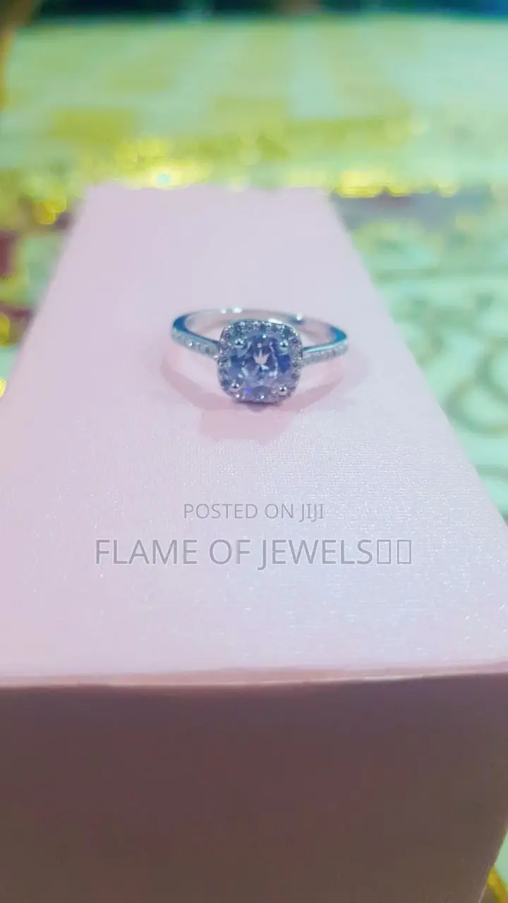 Silver Square Promise Ring