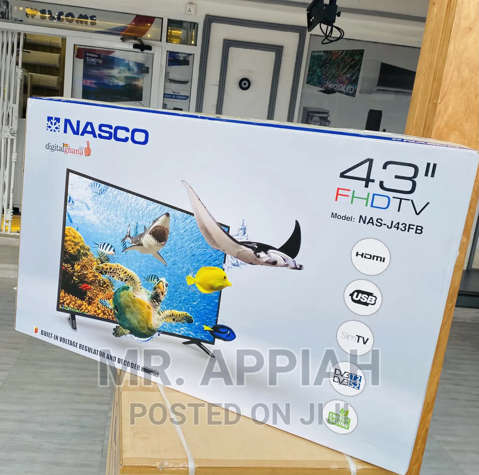 Shop Original Nasco 43 Inch Uhd Smart LED Tv(Black).