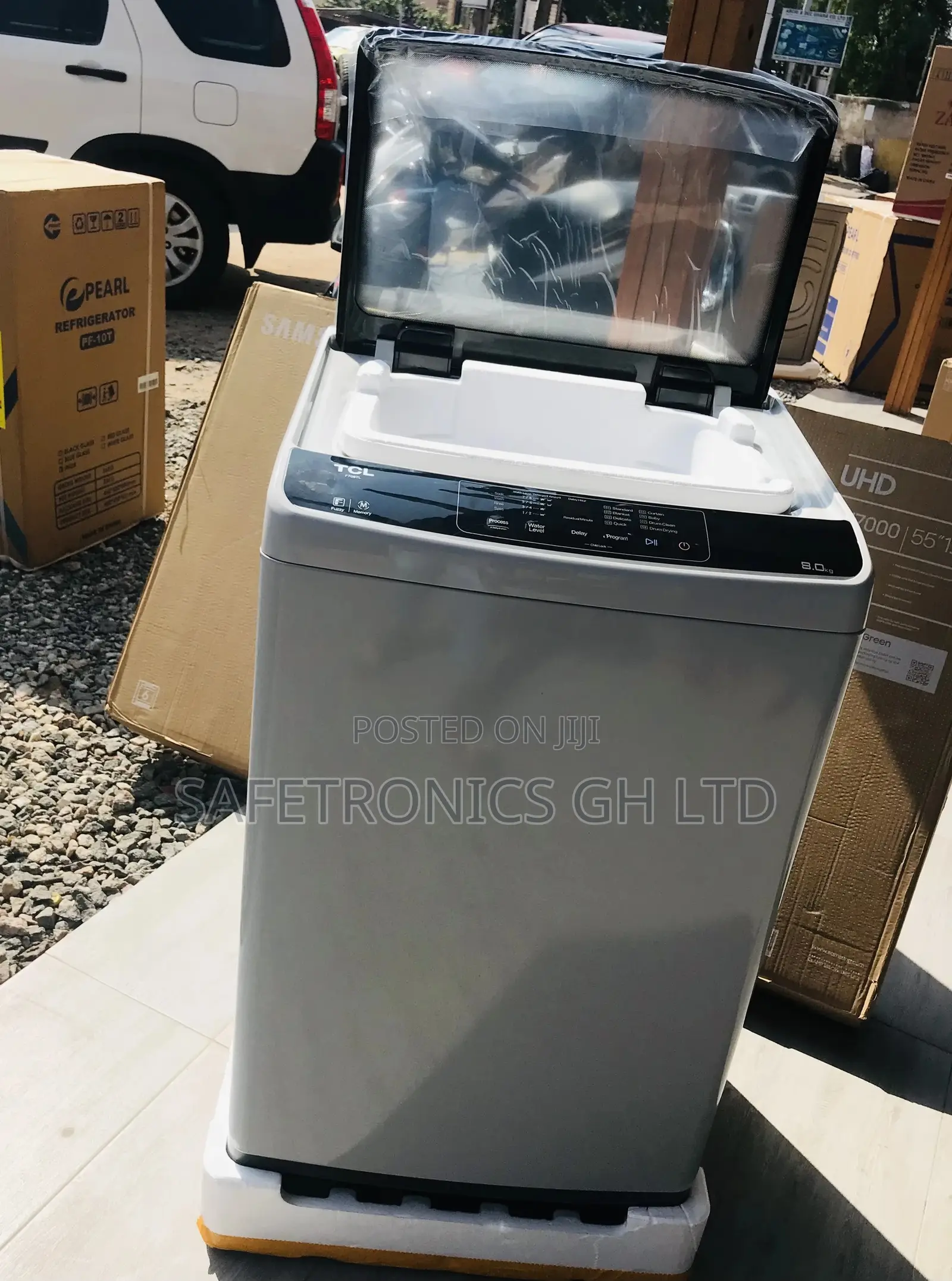 Topload TCL Washingmachine Gray Semiautomatic 8kg 
