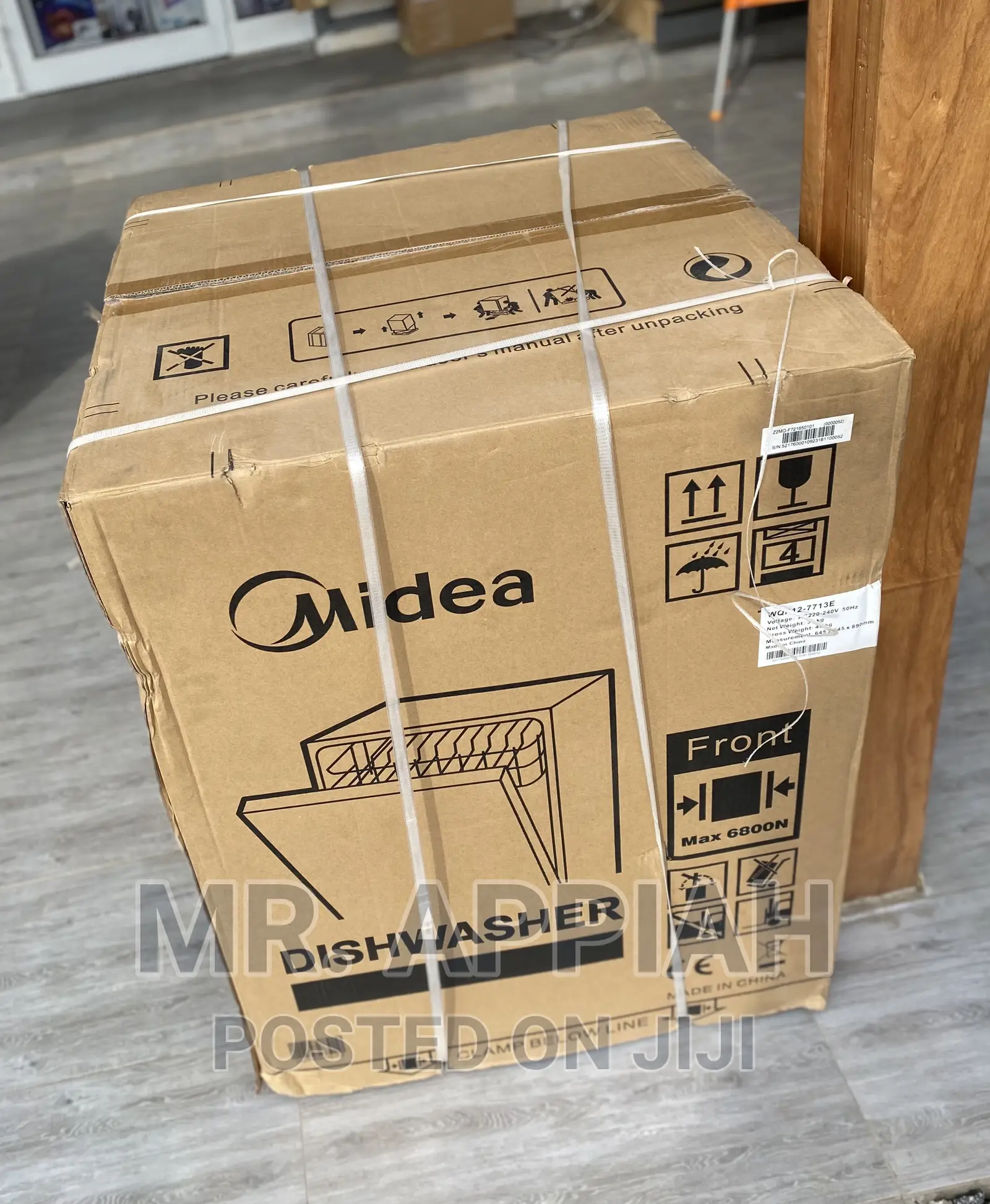 Deep Washing Midea Electric Dish Washer(WQP12-5203)Silver.