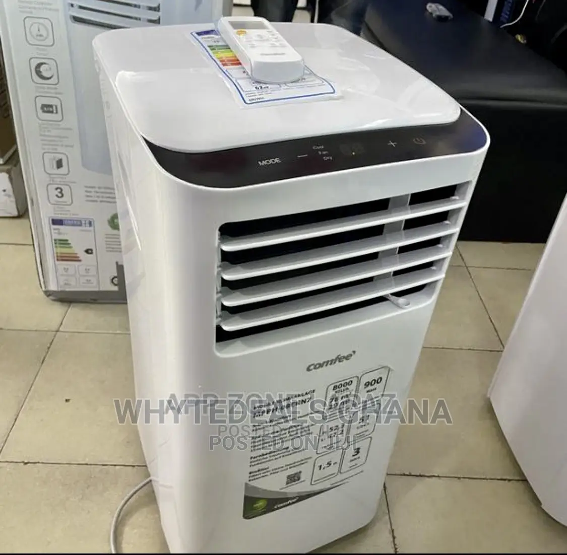 Comfee 7000BTU 3-in-1 Portable Air-Conditioner-Voice REMOTE