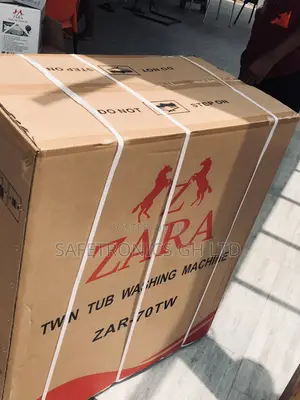 Zara Twintub Washingmachine Topload Semiautomatic Red/White