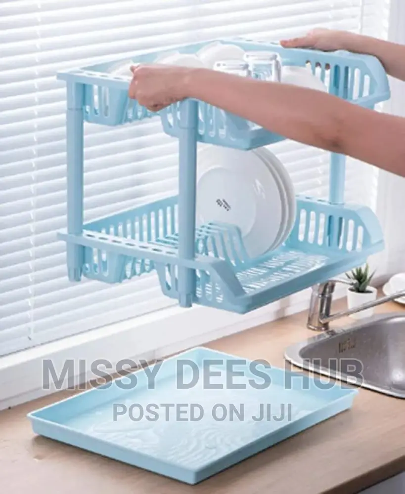 2 Tier Plastic Dish Rack