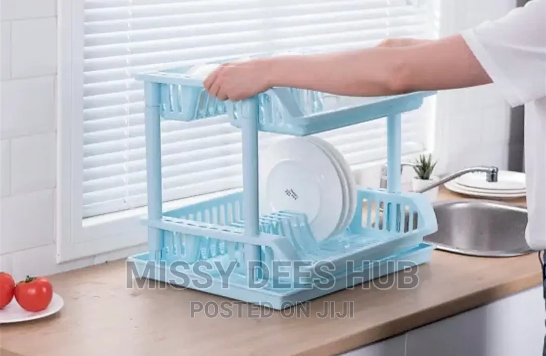 2 Tier Plastic Dish Rack