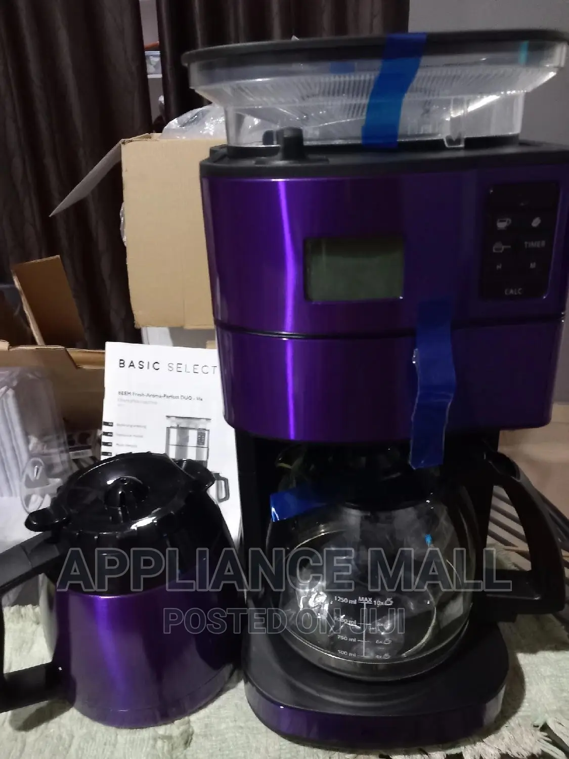 Coffee Maker/Grinder With Thermo Flask