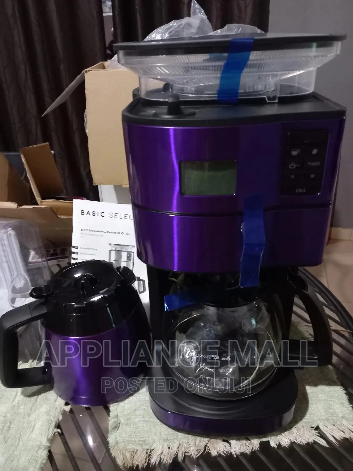 Coffee Maker/Grinder With Thermo Flask