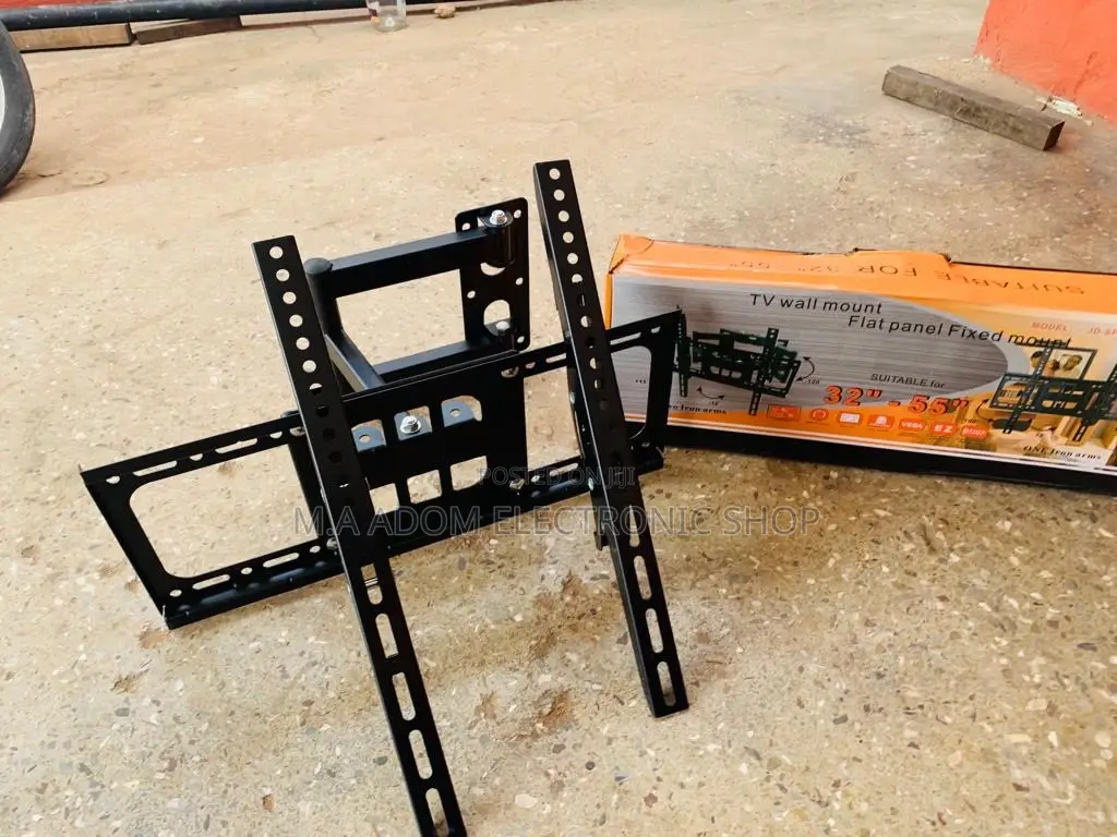 Elegant Black Adjustable Corner Wall Mount(32”-55”) 