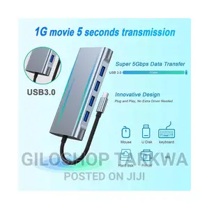 Usb C Hub, Type C Adapter 11-in-1 Dock to Hdmi