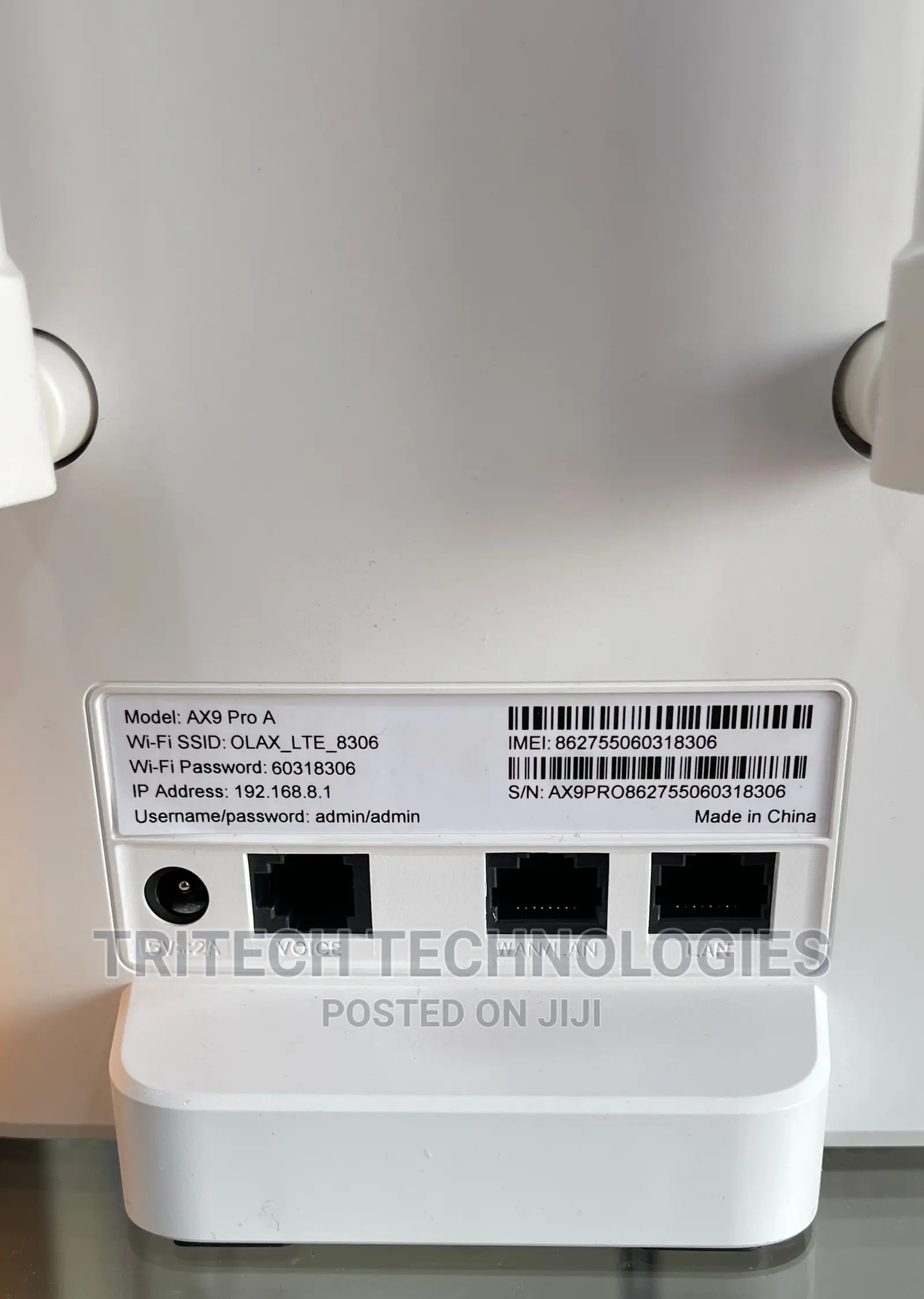 OLAX AX9 Pro High Quality Wireless 4g Wifi Router NO Battery