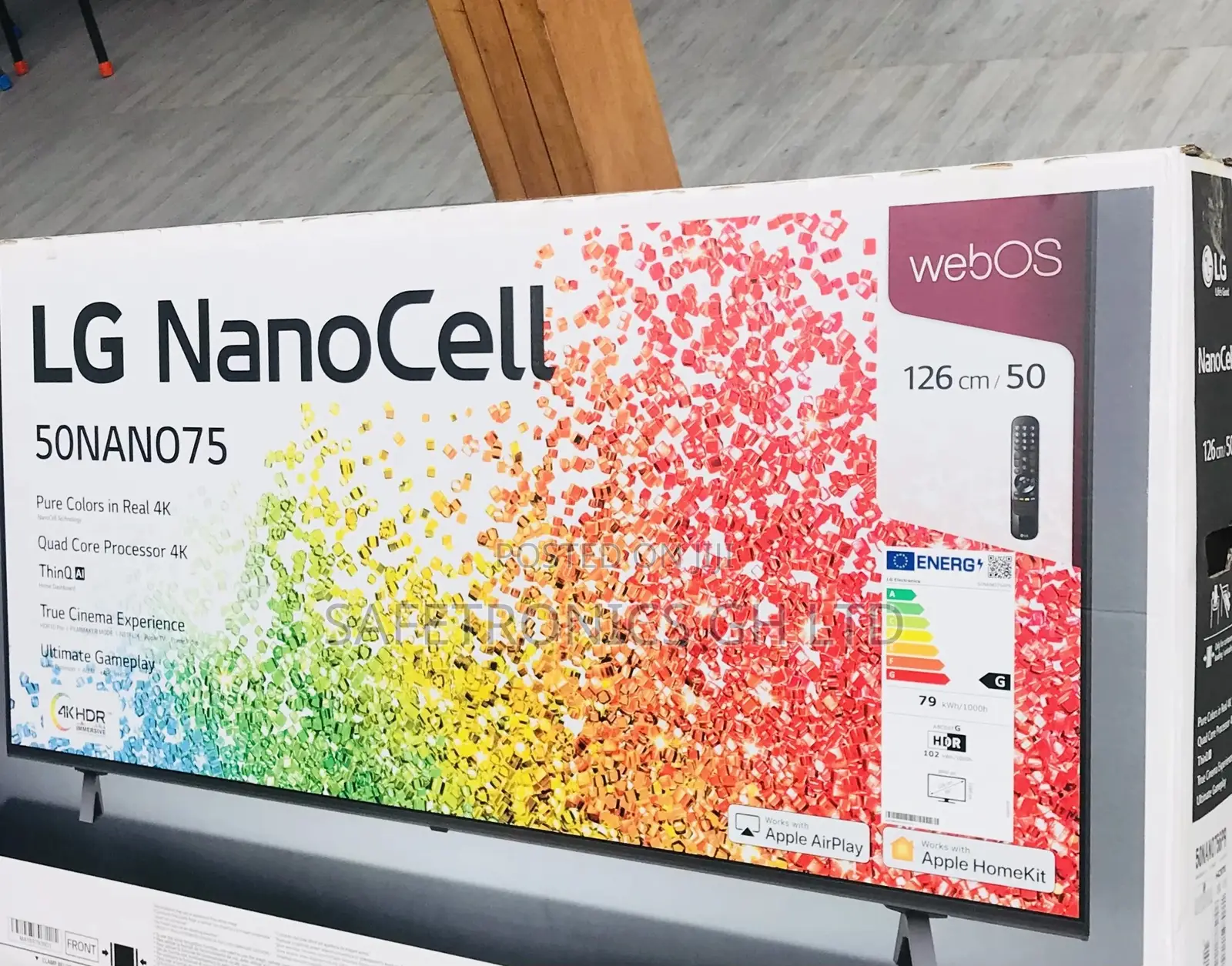 50 Inches Glossy LED Nanocell UHD Nano75 Smart Lg Tv