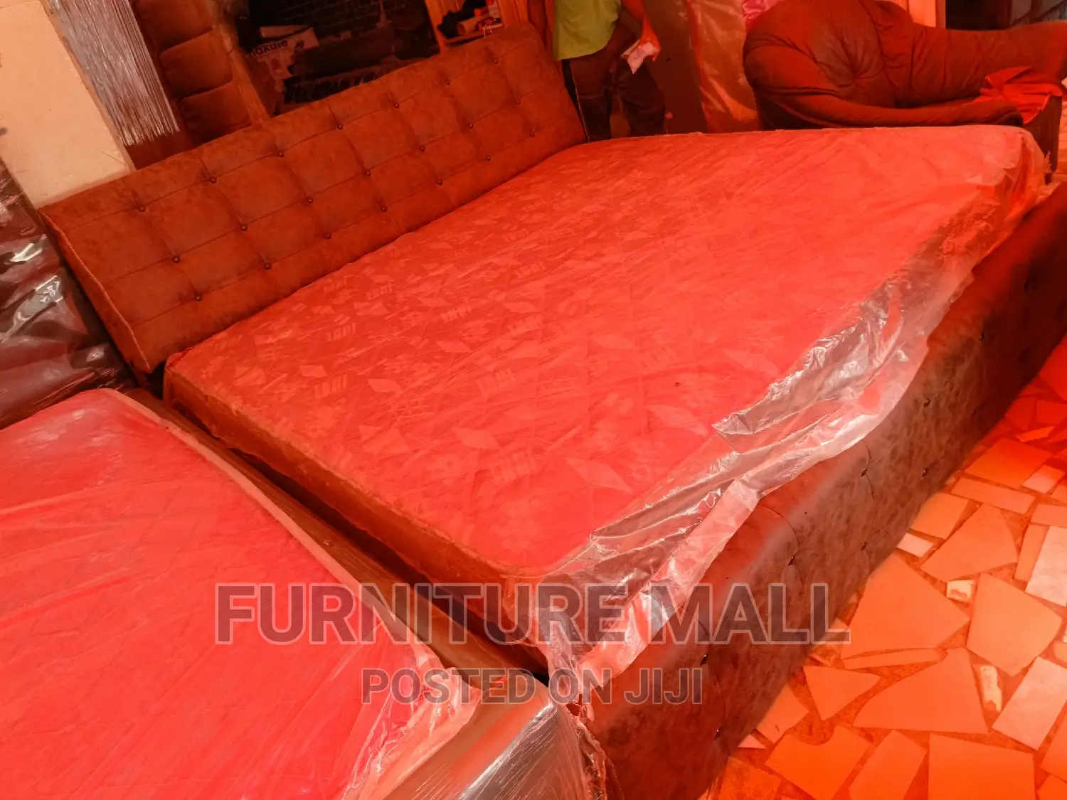 Executive Queen Size Frame With Mattress . Free Delv