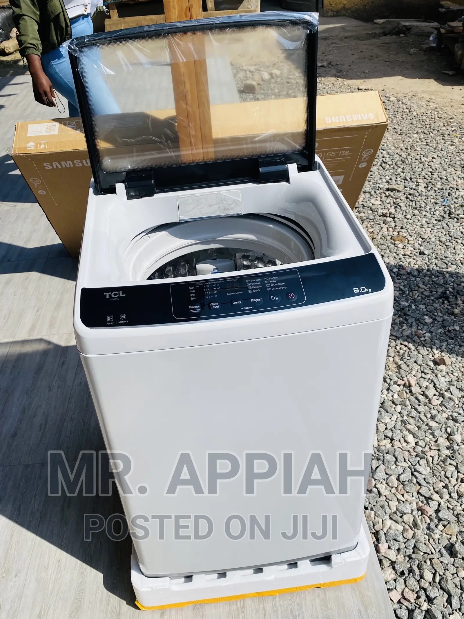 Shop Authentic TCL 85kggf708tl 8kg Top Load Washing Machine